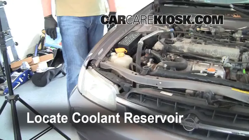 1998 Nissan Altima GXE 2.4L 4 Cyl. Coolant (Antifreeze) Check Coolant Level